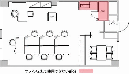 リフォームオフィス室内間取り